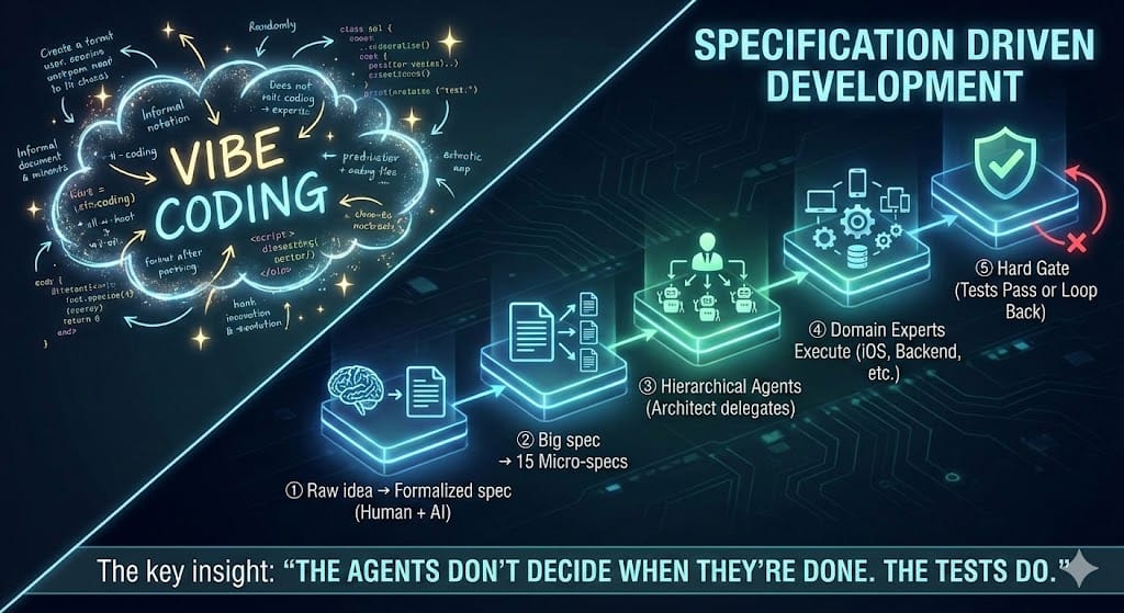 From Vibe Coding to Specification Driven Development